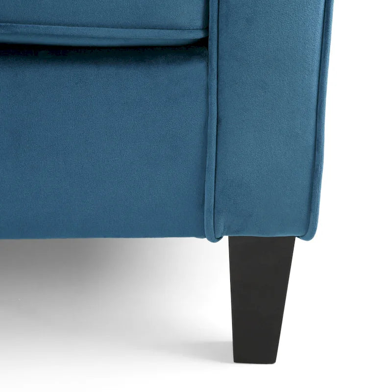Milo Contemporary Velvet Club Chair by Christopher Knight Home - 30.75 W x 33.50 L x 33.75 H