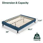 Priage by ZINUS Upholstered Platform Bed Frame