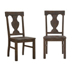 Vikos Wood Fiddle Back Dining Chairs (Set of 2)