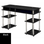 Convenience Concepts Designs2Go No Tools Student Desk with Shelves