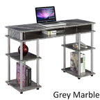 Convenience Concepts Designs2Go No Tools Student Desk with Shelves