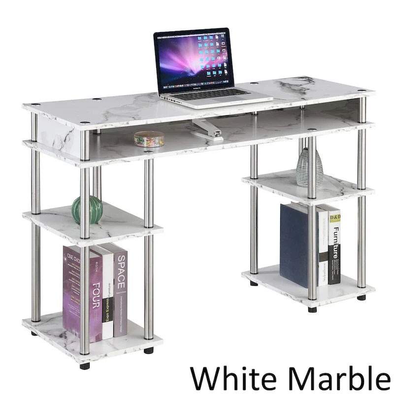 Convenience Concepts Designs2Go No Tools Student Desk with Shelves