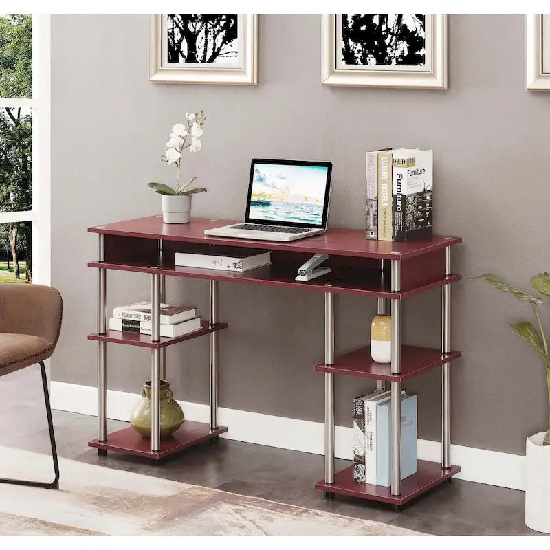 Convenience Concepts Designs2Go No Tools Student Desk with Shelves