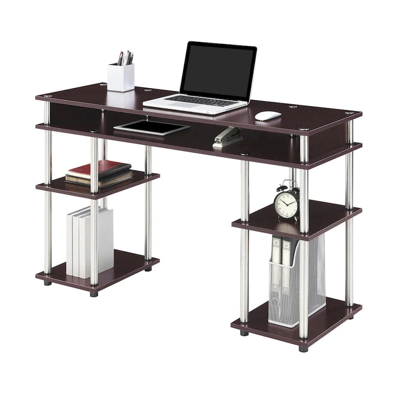 Convenience Concepts Designs2Go No Tools Student Desk with Shelves