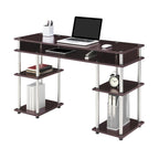 Convenience Concepts Designs2Go No Tools Student Desk with Shelves