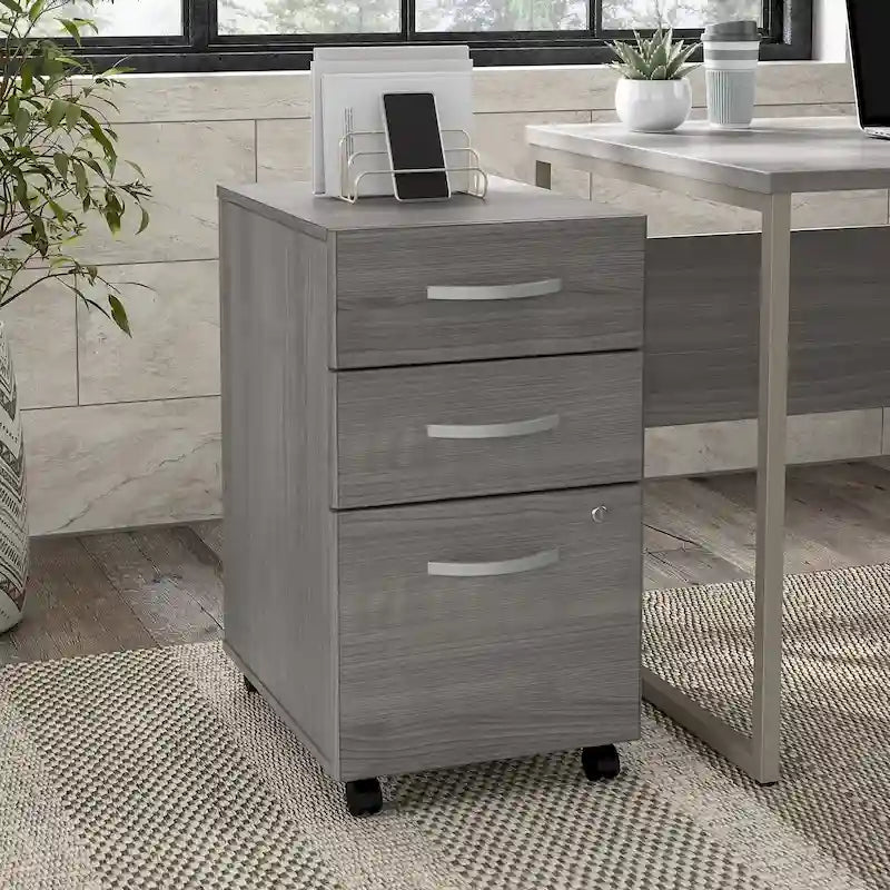 Hybrid 3 Drawer Mobile File Cabinet by Bush Business Furniture