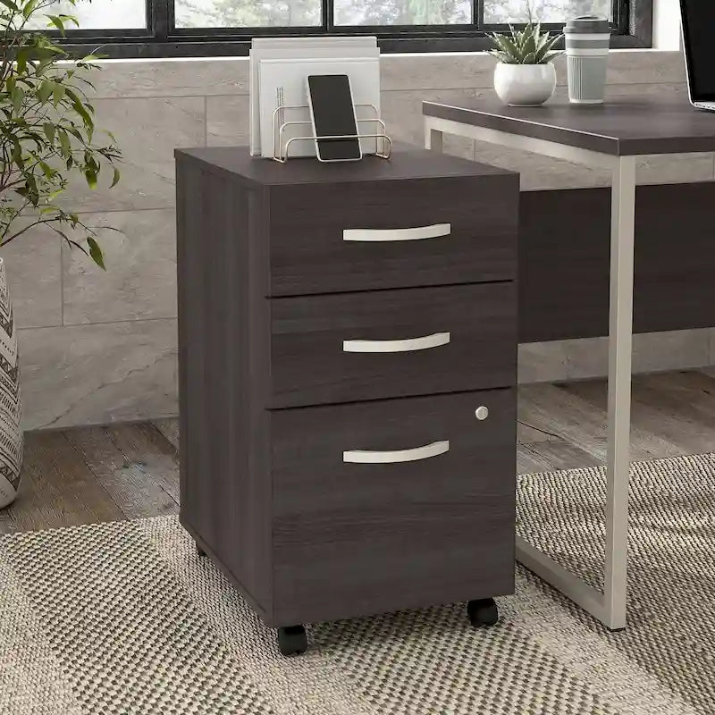 Hybrid 3 Drawer Mobile File Cabinet by Bush Business Furniture