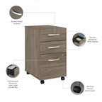 Hybrid 3 Drawer Mobile File Cabinet by Bush Business Furniture