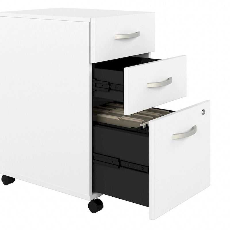 Hybrid 3 Drawer Mobile File Cabinet by Bush Business Furniture