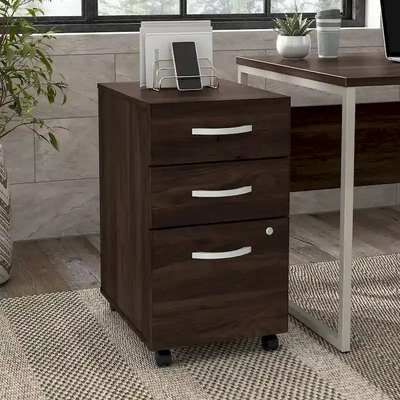 Hybrid 3 Drawer Mobile File Cabinet by Bush Business Furniture