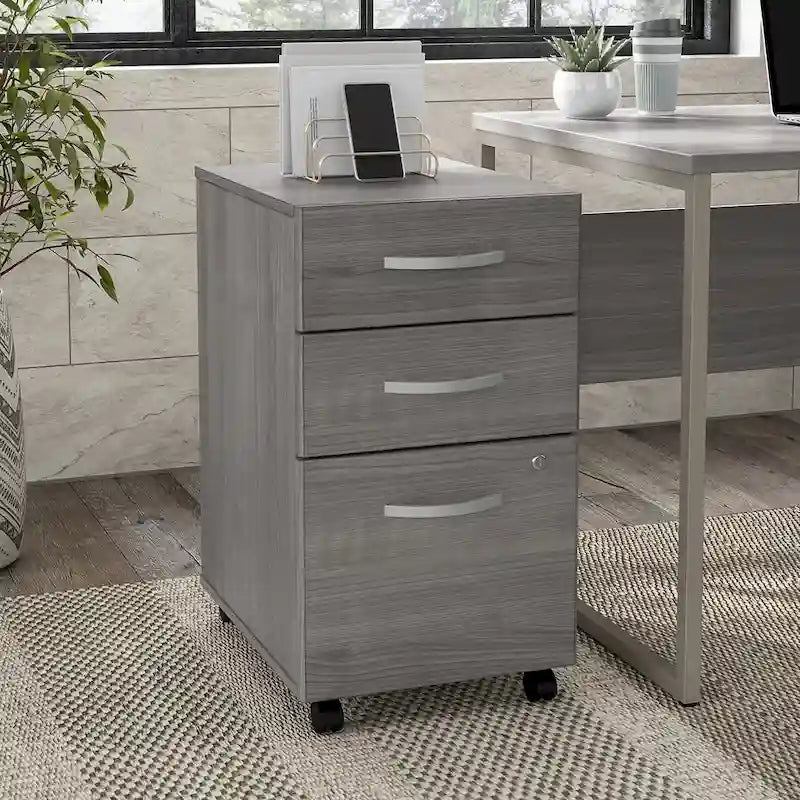 Hybrid 3 Drawer Mobile File Cabinet by Bush Business Furniture