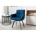 Porthos Home Demi Swivel Velvet Accent Chair with Metal Legs
