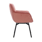 Porthos Home Demi Swivel Velvet Accent Chair with Metal Legs