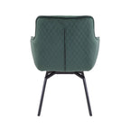 Porthos Home Demi Swivel Velvet Accent Chair with Metal Legs