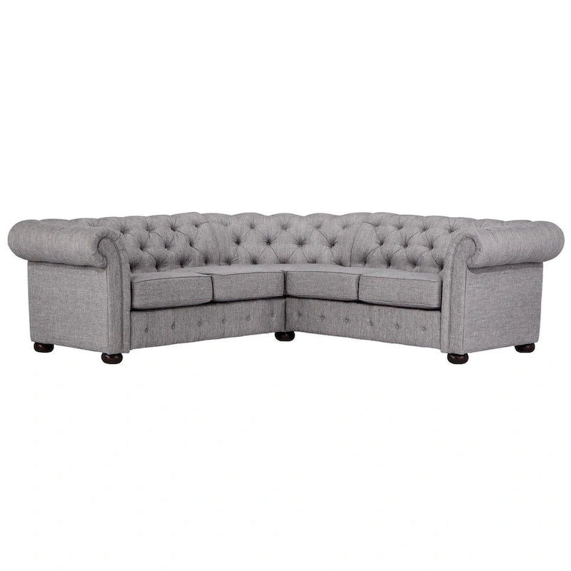 Knightsbridge Scrolled Arm Chesterfield Sectional by iNSPIRE Q Artisan