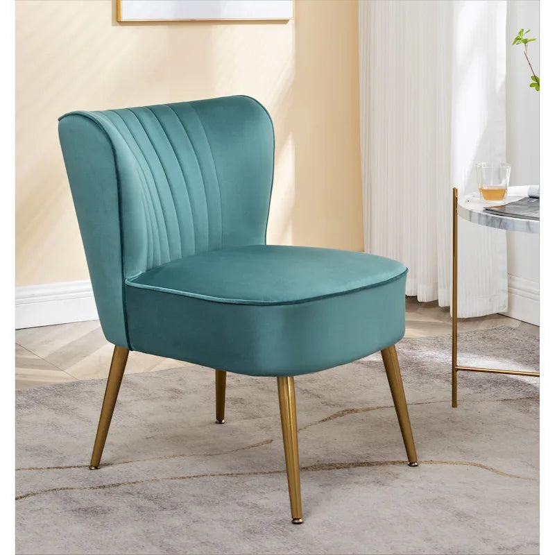 Us Pride Furniture Sauter 23.2 Wide Mid-Century Modern Microfiber Accent Chair
