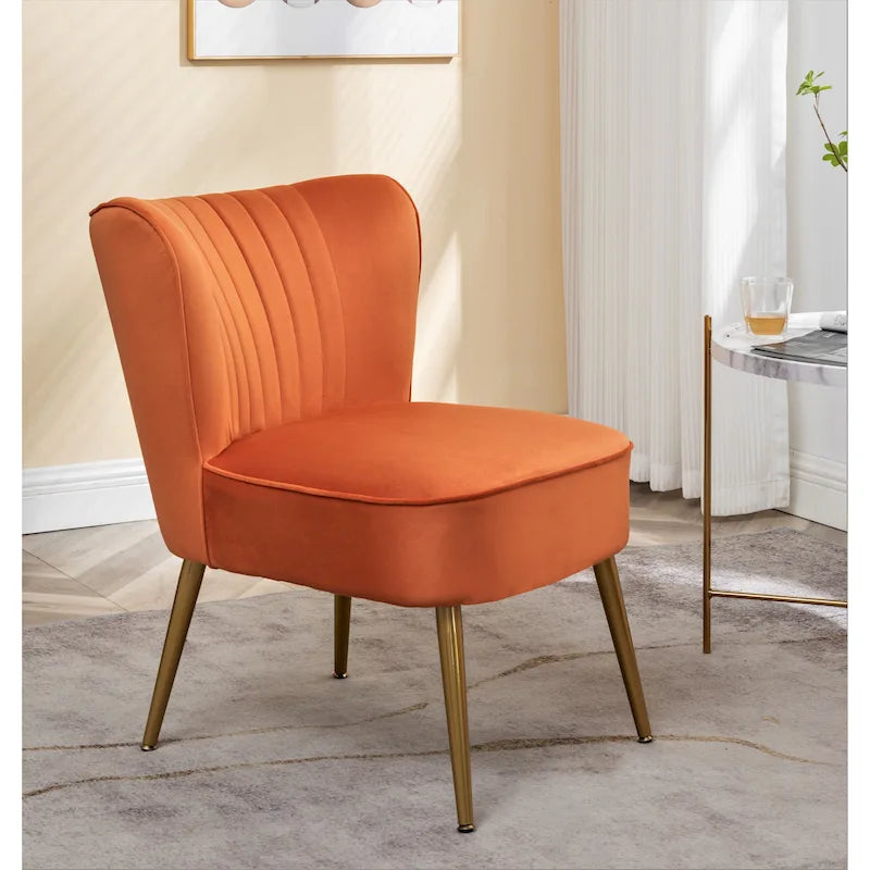 Us Pride Furniture Sauter 23.2 Wide Mid-Century Modern Microfiber Accent Chair
