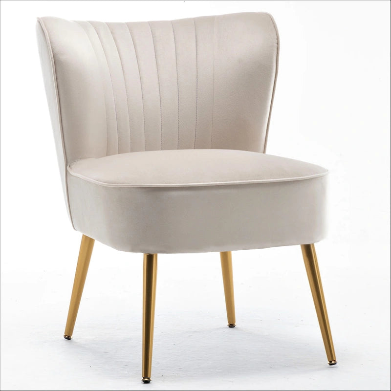 Us Pride Furniture Sauter 23.2 Wide Mid-Century Modern Microfiber Accent Chair