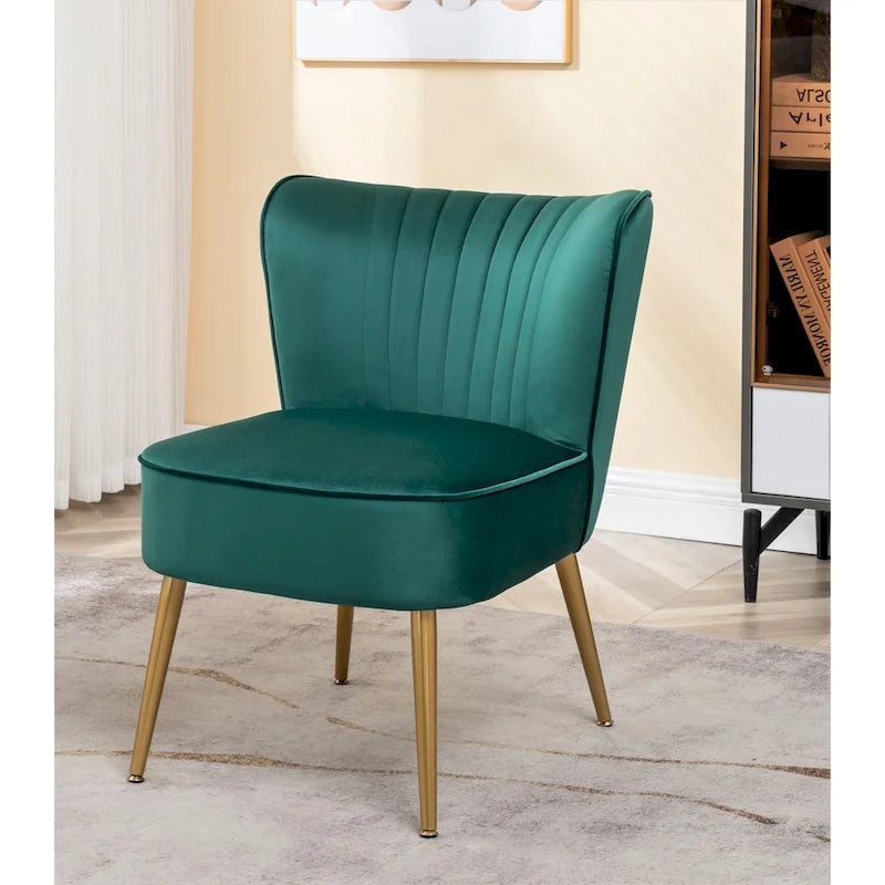 Us Pride Furniture Sauter 23.2 Wide Mid-Century Modern Microfiber Accent Chair