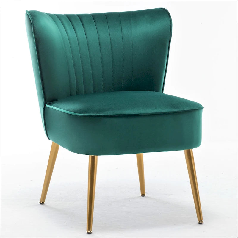 Us Pride Furniture Sauter 23.2 Wide Mid-Century Modern Microfiber Accent Chair