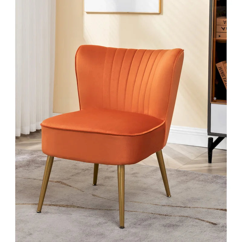 Us Pride Furniture Sauter 23.2 Wide Mid-Century Modern Microfiber Accent Chair