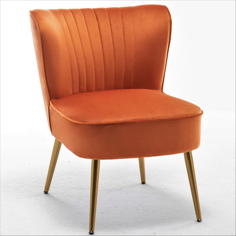 Us Pride Furniture Sauter 23.2 Wide Mid-Century Modern Microfiber Accent Chair