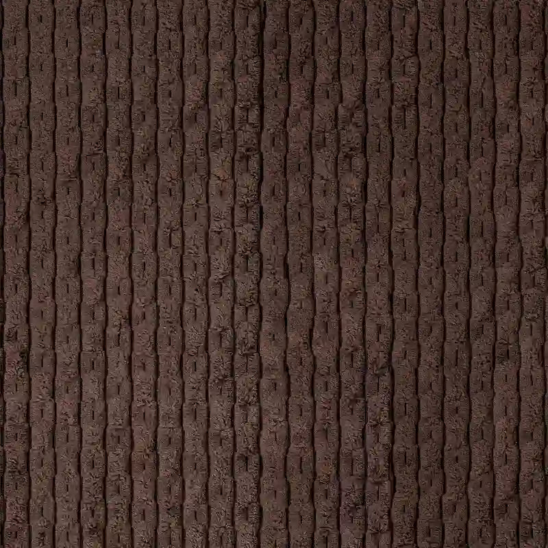 Sorra Home Indoor Soft Chunky Corduroy Large Round Pouf