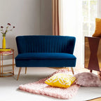 Delicia 3 Piece High-Quality Velvet Fabric Living Room Set with Sturdy Legs by HULALA HOME