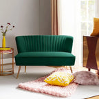 Delicia 3 Piece High-Quality Velvet Fabric Living Room Set with Sturdy Legs by HULALA HOME