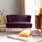 Delicia 3 Piece High-Quality Velvet Fabric Living Room Set with Sturdy Legs by HULALA HOME