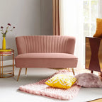 Delicia 3 Piece High-Quality Velvet Fabric Living Room Set with Sturdy Legs by HULALA HOME