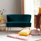 Delicia 3 Piece High-Quality Velvet Fabric Living Room Set with Sturdy Legs by HULALA HOME