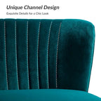 Delicia 3 Piece High-Quality Velvet Fabric Living Room Set with Sturdy Legs by HULALA HOME