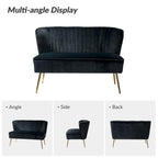 Delicia 3 Piece High-Quality Velvet Fabric Living Room Set with Sturdy Legs by HULALA HOME