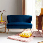 Delicia 3 Piece High-Quality Velvet Fabric Living Room Set with Sturdy Legs by HULALA HOME