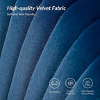 Delicia 3 Piece High-Quality Velvet Fabric Living Room Set with Sturdy Legs by HULALA HOME