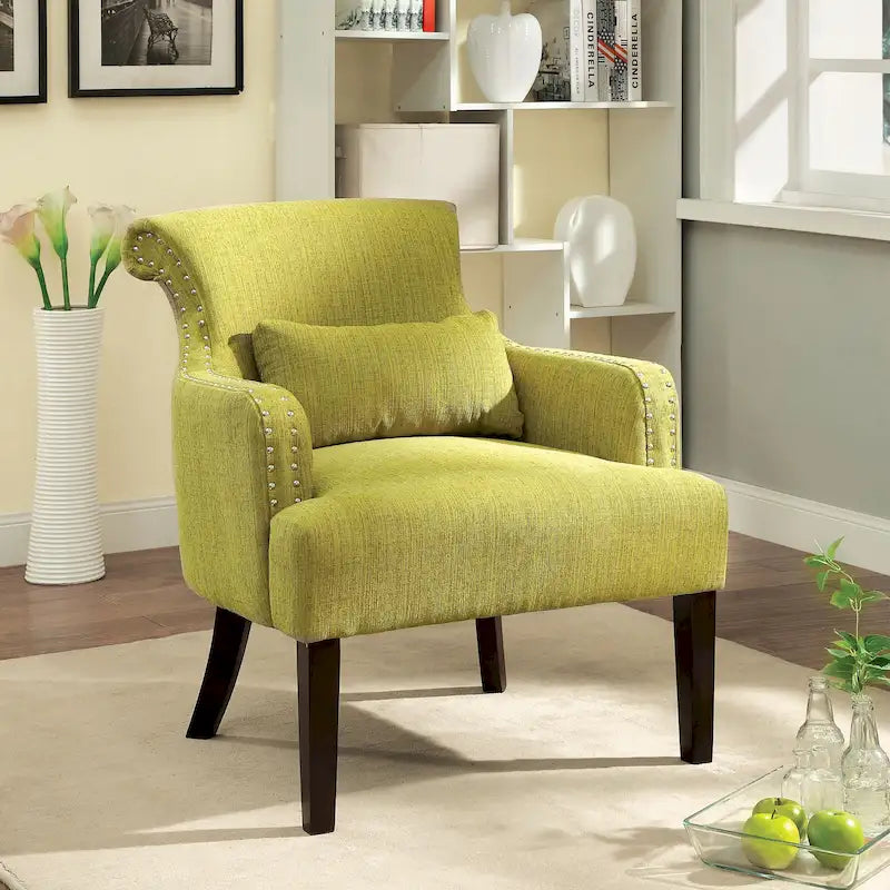 Nyer Contemporary Fabric Upholstered Accent Chair by Furniture of America