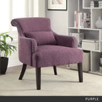 Nyer Contemporary Fabric Upholstered Accent Chair by Furniture of America
