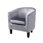 Copper Grove Broadway Velvet Upholstered Tub Chair