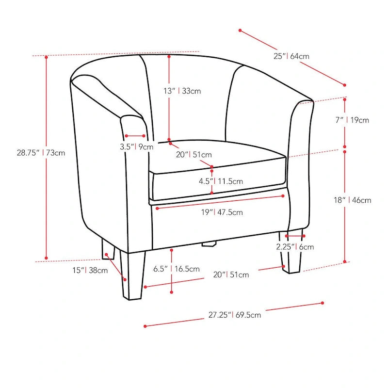 Copper Grove Broadway Velvet Upholstered Tub Chair