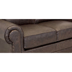 Made in USA Raval Top Grain Leather Sofa and Loveseat Set