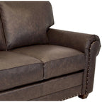 Made in USA Raval Top Grain Leather Sofa and Loveseat Set