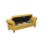 Modern Storage Bench Bed Bench with Rolled Arms