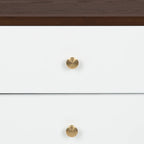 Kate and Laurel Finco Nightstand Side Table with 2 Drawers