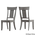 Eleanor Sage Green Round Solid Wood Top Panel Back 5-piece Dining Set by iNSPIRE Q Classic