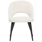 Coco Mid-Century Modern French Boucle Upholstered Dining Chair