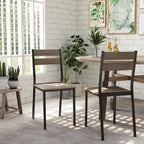 Carbon Loft Maggio Industrial Antique Rustic Side Chairs (Set of 2)