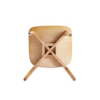 Manhattan Comfort Versailles Square Dining Chair in Black and Natural Cane - Set of 2