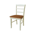 42 Dual Drop Leaf Pedestal Dining Table with Madrid Ladderback Chairs - Dining Set