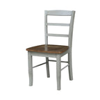 42 Dual Drop Leaf Pedestal Dining Table with Madrid Ladderback Chairs - Dining Set